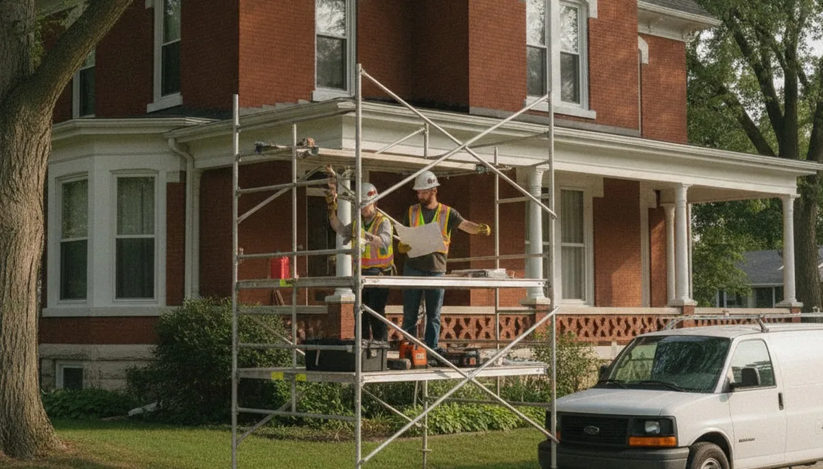 Plumber repairing a leak in Champaign, IL for professional plumbing repair services