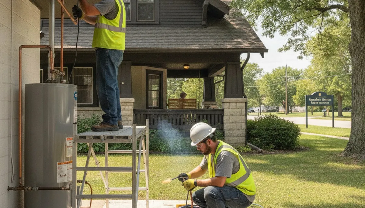 Champaign, IL plumbing repair service for residential and commercial leaks, clogs, and pipe fixes